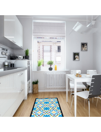 Tapis cuisine Vintage Azul