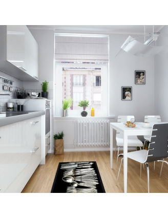 Tapis de cuisine argenterie
