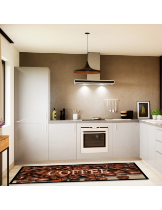 Tapis de cuisine Couleur café