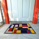 Paillasson Abstrait Façon Mondrian