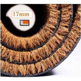 tapis coco à la découpe sur mesure, épaisseur 17 mm.