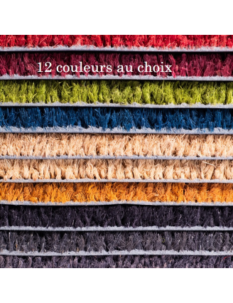 Tapis Brosse Coco H17mm SUR MESURE, 10 Teintes au choix
