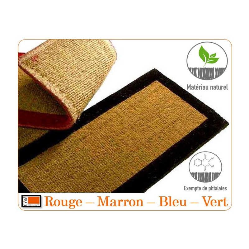 Tapis coco extra 24 mm écru découpe sur mesure