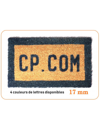 tapis coco, avec une personnalisation