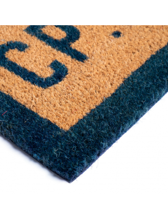 Tapis Brosse Coco Lettres et Bord Couleur H17mm (pulvérisation)