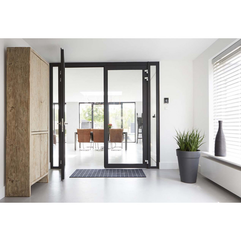 Tapis d'entrée Nuances Luxury Gris 67 x 150 cm.