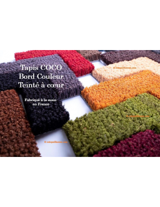 coco brosse de couleur, teinté à coeur, Paillasson Bord couleur