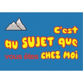 Paillasson Montagne, paillasson airbnb, paillasson les Bronzes, paillasson ski