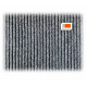 Tapis d'accueil Aiguilleté sur mesure Gris H7mm- largeur 1m