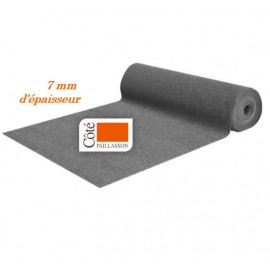 tapis d'entrée gris, découpe sur mesure