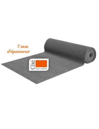 tapis d'entrée gris, découpe sur mesure