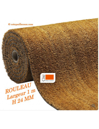 rouleau de coco épaisseur H24, 1 mètre de largeur