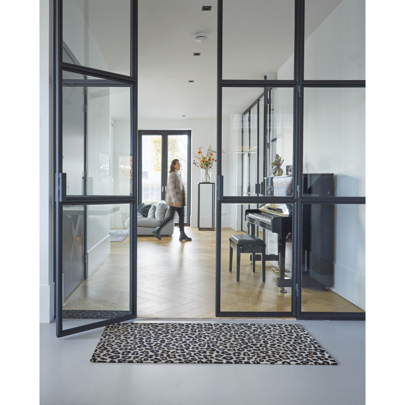 Tapis d'entrée Nuances Léopard 67 x 150 cm.