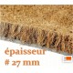paillasson épaisseur 27 mm.