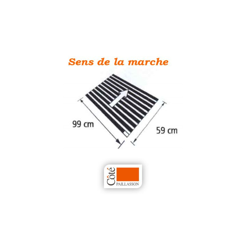Tapis d'entrée Alu Gamme Easy, sur mesure...