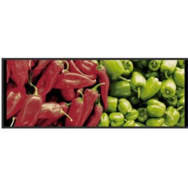 tapis de cuisine, avec des poivrons.
