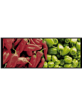 tapis de cuisine, avec des poivrons.