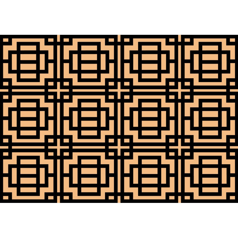 Design de tapis d'entrée style art déco