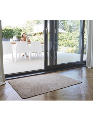 Paillasson Coton Premium Chiné Beige Clair 50 x 75 cm