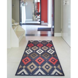 Tapis d'entrée original motif vague japonaise