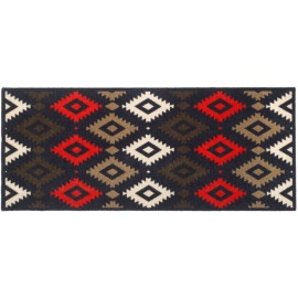tapis d'entrée kilim rouge