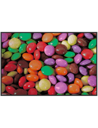 tapis d'entrée colorée,