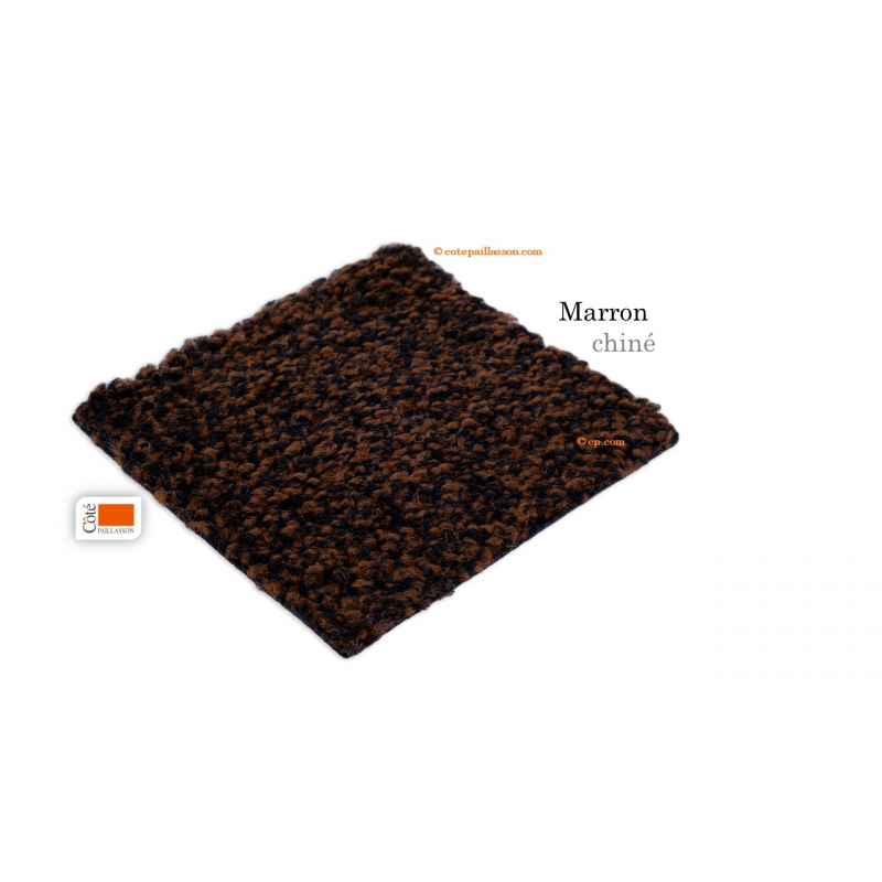 tapis d'entrée stop poussière, stop humidité, marron chiné tapis d'entrée stop poussière, stop humidité, marron chiné