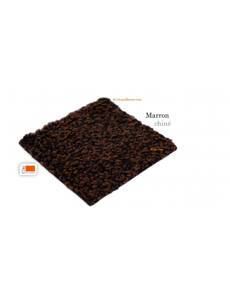 tapis d'entrée stop poussière, stop humidité, marron chiné