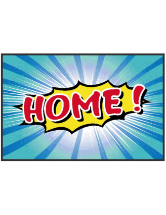 tapis d'entrée pop art