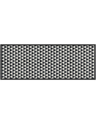 tapis de cuisine à petits carreaux