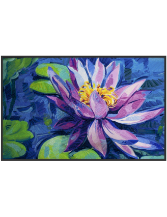 tapis d'entrée fleur