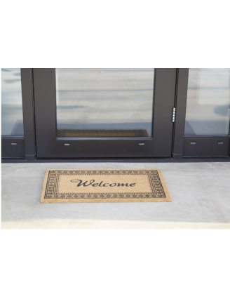 Paillasson-coco-Welcome-écru