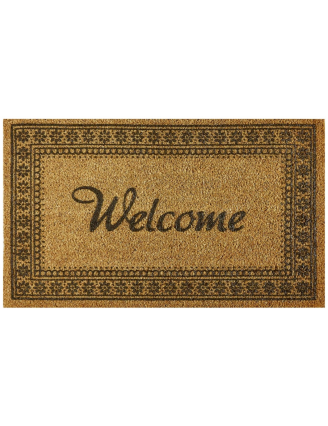 Paillasson-coco-Welcome-écru