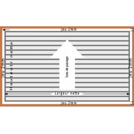 Paillasson coco sur mesure H17 mm