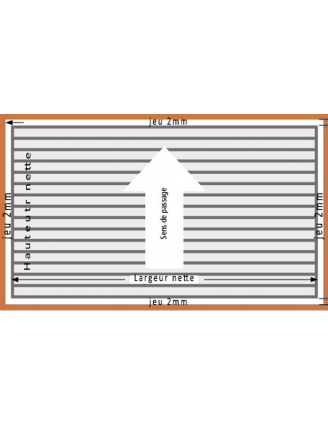 Paillasson coco sur mesure H17 mm