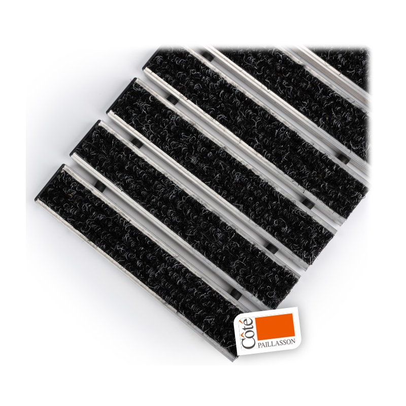 Tapis Aluminium AVEC CADRE Sur Mesure (trafic...