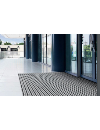 Tapis Aluminium AVEC CADRE Sur Mesure (trafic intense)