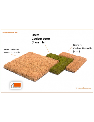 PAILLASSON COULEUR VERTE