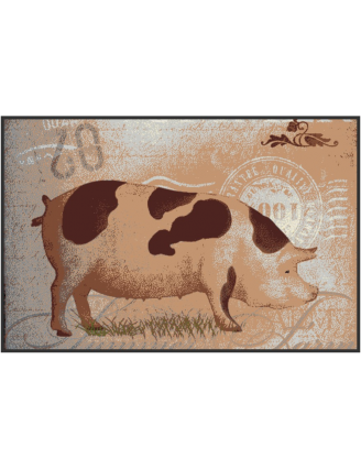 paillasson avec un décor cochon