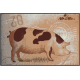 paillasson avec un décor cochon