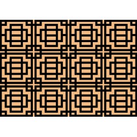 Design de tapis d'entrée style art déco