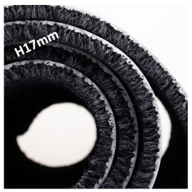 tapis Brosse Coco Anthracite teintée dans la masse