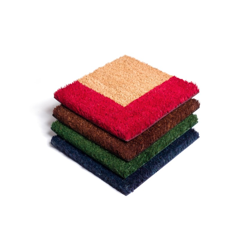 Paillasson avec bordure couleur fabriqué en France, Paillasson Haussmann
