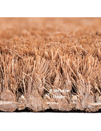 Tapis brosse Coco sur mesure EXTRA Tissé H24/25 mm