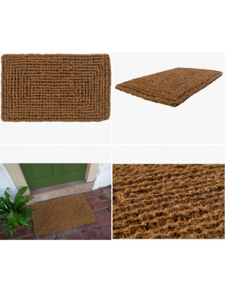 Paillasson Plaid en fibres tissée 40 x 60 cm