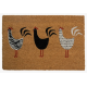 paillasson coq, paillasson poule,