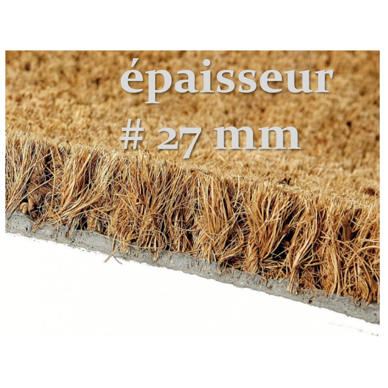 tapis brosse coco épaisseur XXL