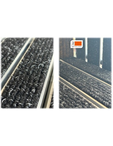 Tapis d'entrée Alu avec Profilés LARGEUR XL (37mm)