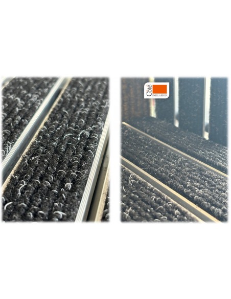 Tapis d'entrée Alu avec Profilés LARGEUR XL (37mm)