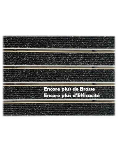 Tapis d'entrée Alu avec Profilés LARGEUR XL (37mm)
